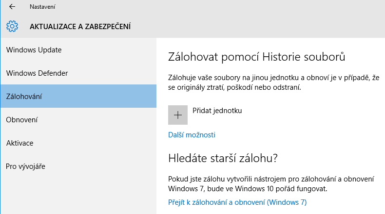 odinstalování Windows 10
