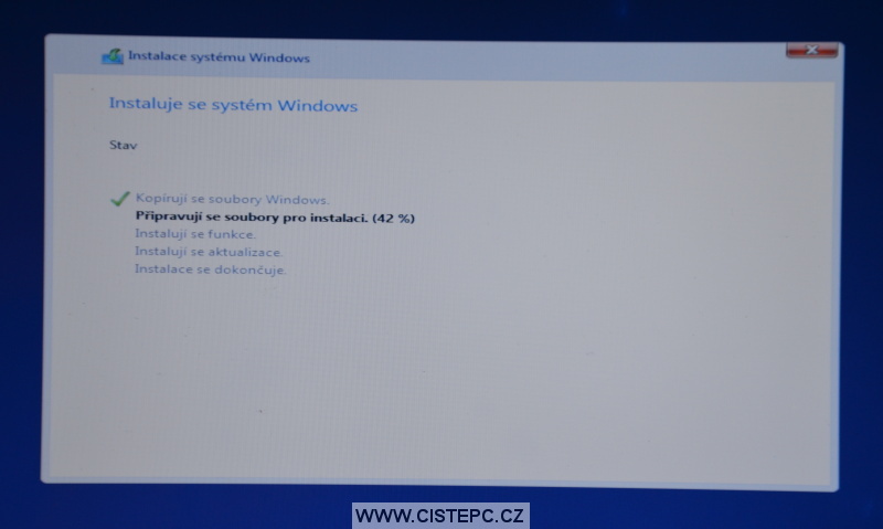 Windows 10 čistá instalace 13