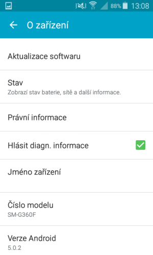 aktualizace android samsung mobil 2