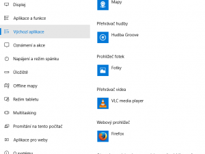 Výchozí aplikace ve Windows 10 a Win 11