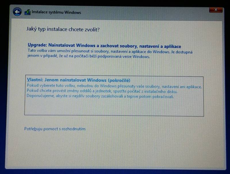 Windows 8 instalace 5