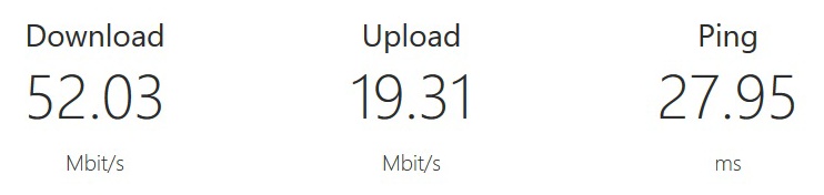 rychlost internetu modem compal ch7465lg wifi ložnice
