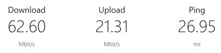 rychlost internetu modem compal ch7465lg wifi wc