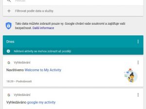 Google My activity – moje aktivita