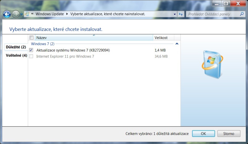 Jak skrýt aktualizaci ve Windows 7 - 4