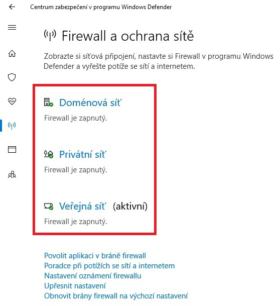 Jak zapnout firewall v Windows 10 03