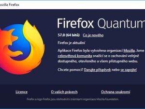 Mozilla Firefox 57 Quantum – nejnovější verze je i nejrychlejší