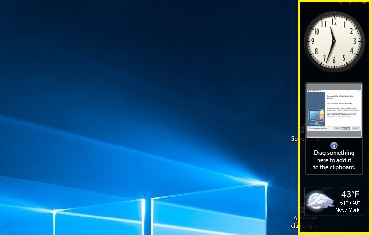 Miniaplikace na plochu Windows 10 07