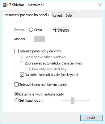 Miniaplikace na plochu Windows 10 09