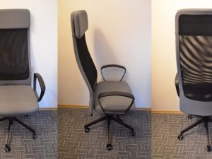Kancelářská Ikea židle Markus. K počítači skvělá volba