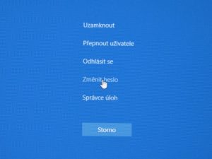 Jak změnit heslo v počítači s Windows 10