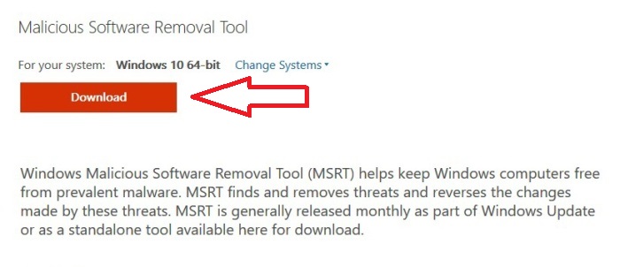 Malicious Software Removal Tool 