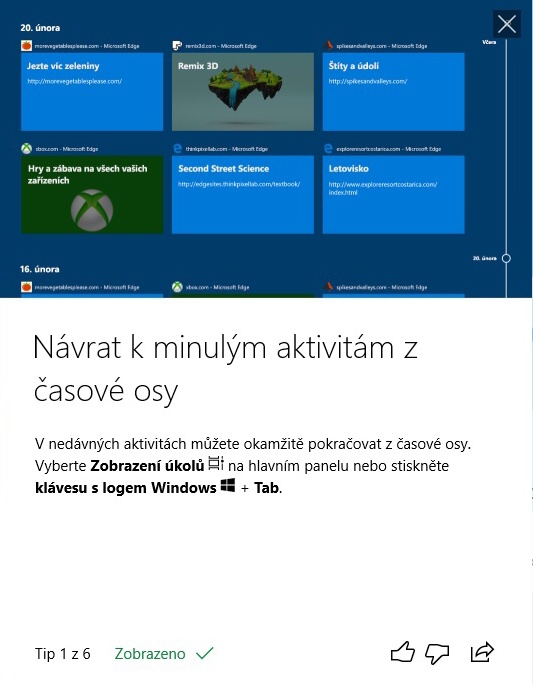 Jarní aktualizace Windows 10 - April update 2018 - 07