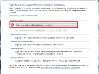 Jak zakázat aktualizace Windows 7 - 6