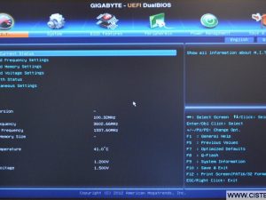 UEFI Bios Gigabyte Z68X-UD3-B3. Update krok za krokem