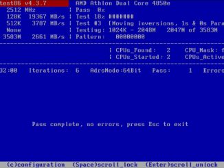 Memtest 86 - test operační paměti RAM zdarma 3