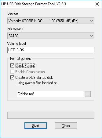HP USB Disk Storage Format Tool - 3