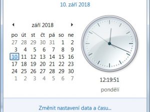 Jak nastavit čas ve Windows 7