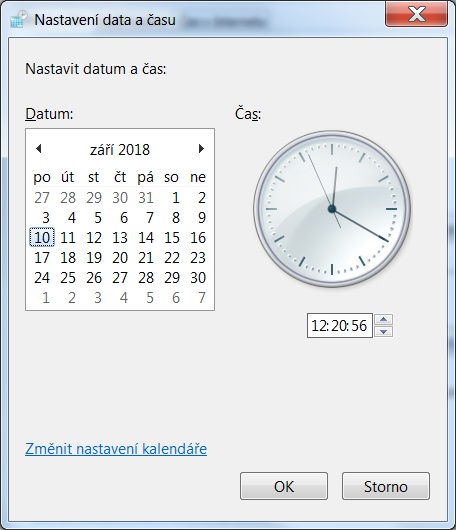 Jak nastavit čas na počítači s Windows 7 - 3