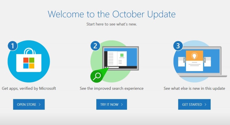 Windows 10 October Update