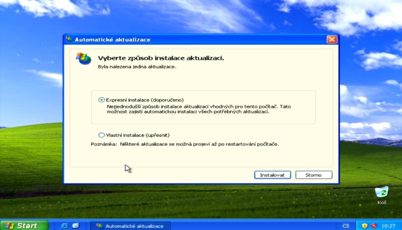 Windows XP Service Pack 3 update - 1