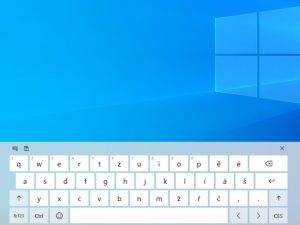 Dotyková (virtuální) klávesnice ve Windows 10
