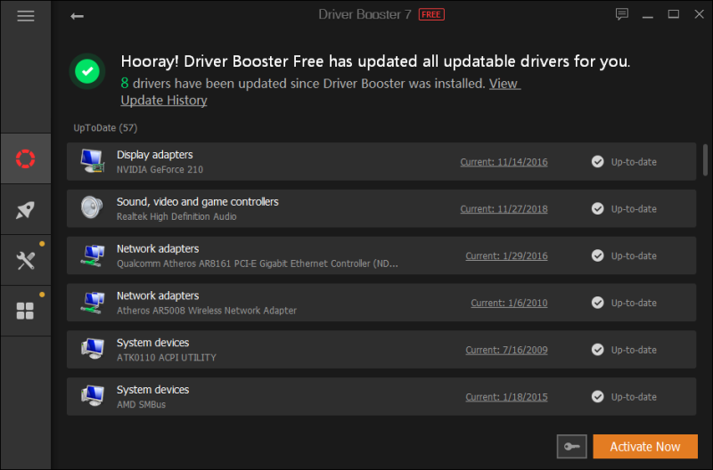 Aktualizované ovladače - Driver Booster 7