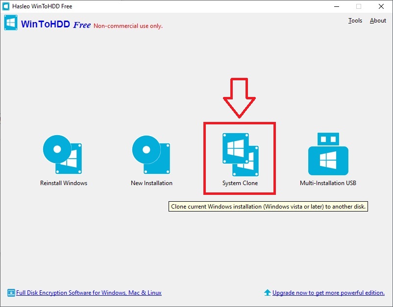 WinToHDD - program na klonování pevného disku zdarma 5