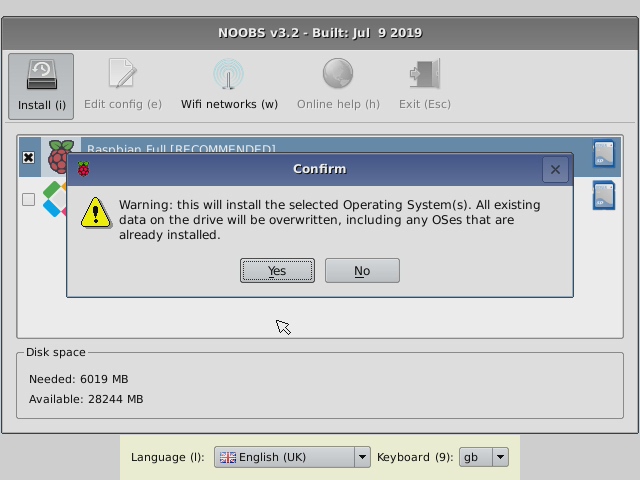 Raspberry Pi 4 - instalace Noobs OS 2