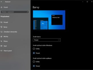 Tmavý režim Windows 10