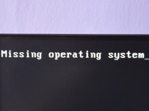 Missing operating system – jak vyřešit tuto hlášku na pc