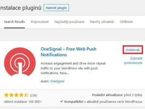 Push notifikace nastavíte pomocí OneSignal pluginu