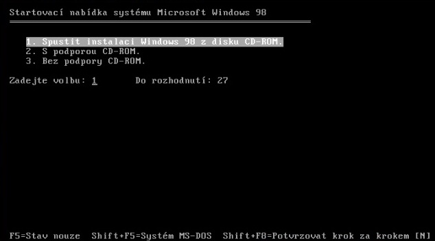 Windows 98 instalace 02