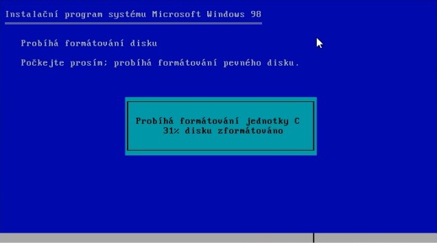 Windows 98 instalace 08