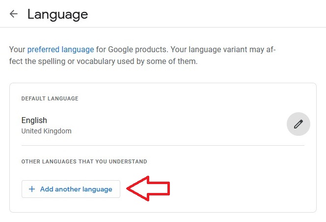 Jak změnit jazyk v účtu Google 4