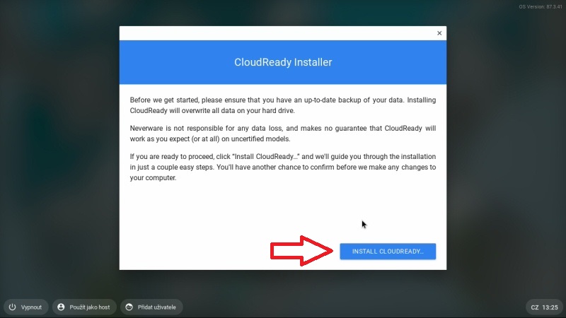 Chrome OS instalace 09