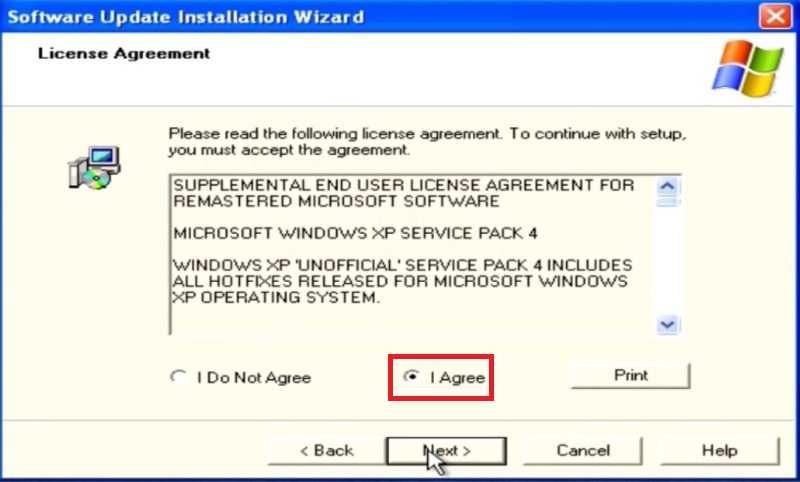 Windows XP Service pack 4 - 3