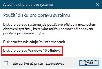 Jak vytvořit disk pro opravu systému Windows 10 - 4
