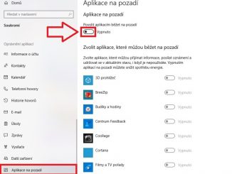 Jak vypnout aplikace na pozadí Windows 10