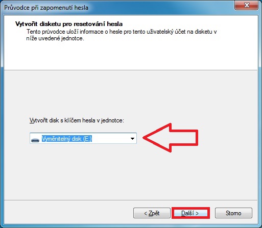 Disk pro resetování hesla Windows 7 - 3