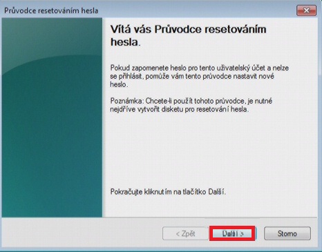Reset hesla Windows 7 - 2