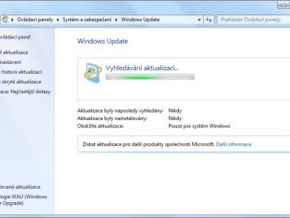 Windows 7 Update - vyhledávání aktualizací trvá dlouho