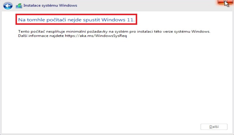 Instalace Windows 11 - 4