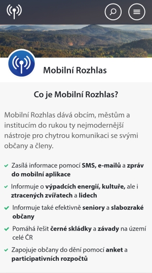 Mobilní rozhlas aplikace 4