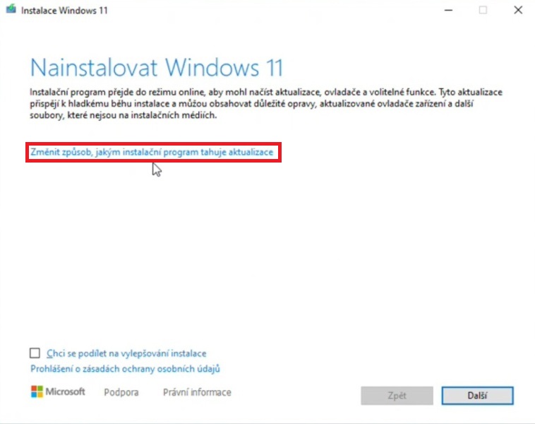 Windows 11 instalace bez TPM 2