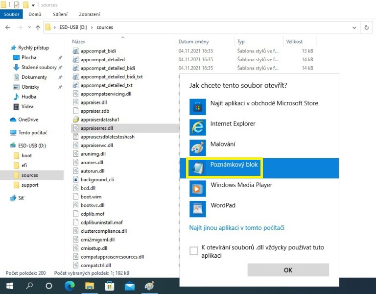 Windows 11 úprava DLL souboru 2
