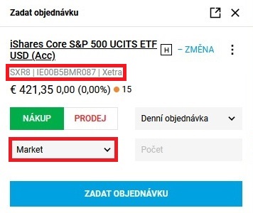 Degiro - jak koupit ETF S&P 500 - 09