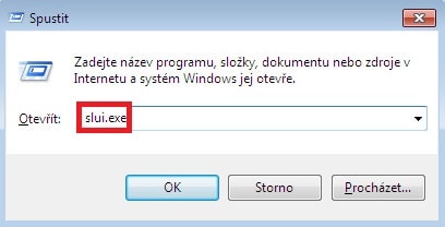 Aktivace Windows 7 ručně