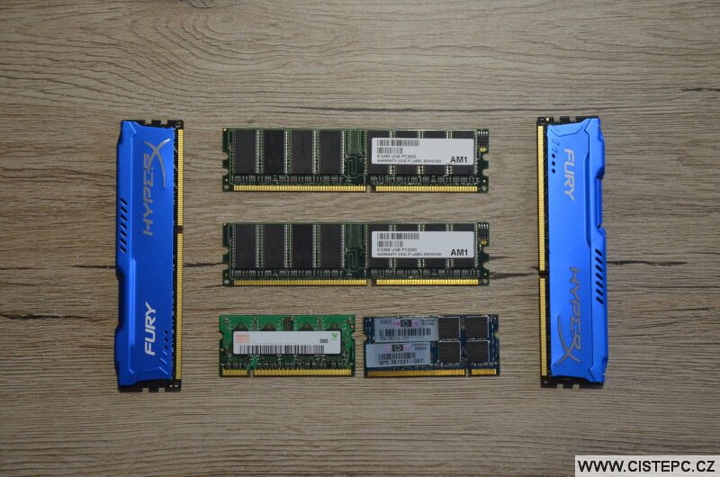 Typy operačních pamětí RAM