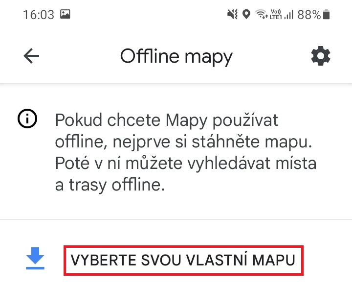 Jak stáhnout offline mapy Google 3